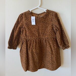 NWT - Baby Gap 2T Corduroy Leopard Dress